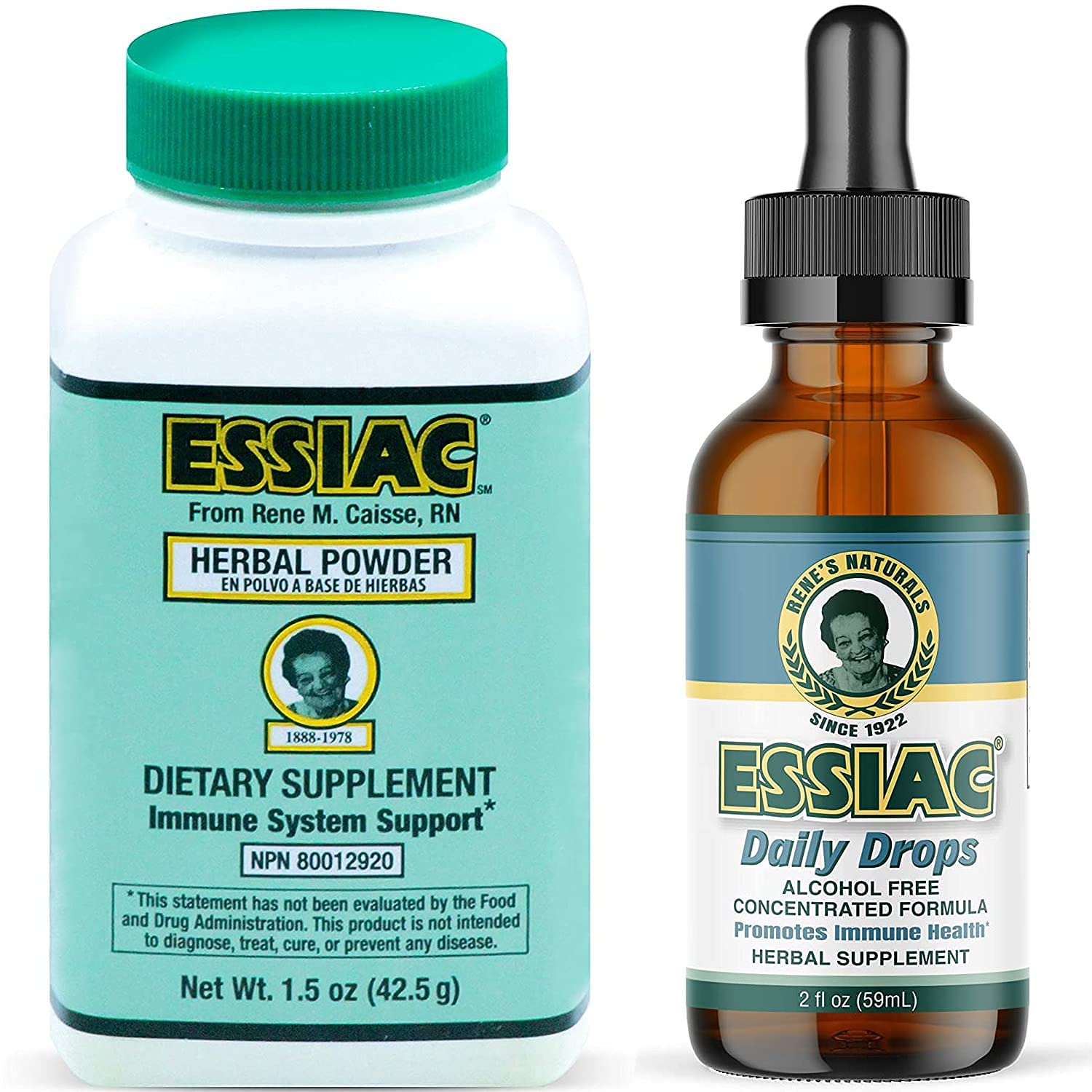 Essiac All-Natural Tea Powder & Organic Wild-Crafted Daily Drops | Detoxify Liver, Blood & Lymph Node - TrustMedUSA