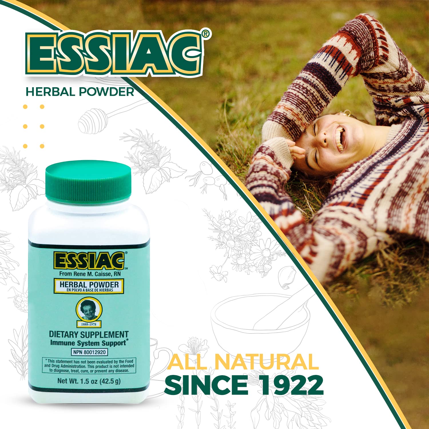 Essiac PowderESSIAC Original Herbal Tea Powder – 1.5 oz Bottle | Powerful Antioxidant Blend to Help Promote Overall Health & Well-Being | Original Formula from 1922 (1) - TrustMedUSA