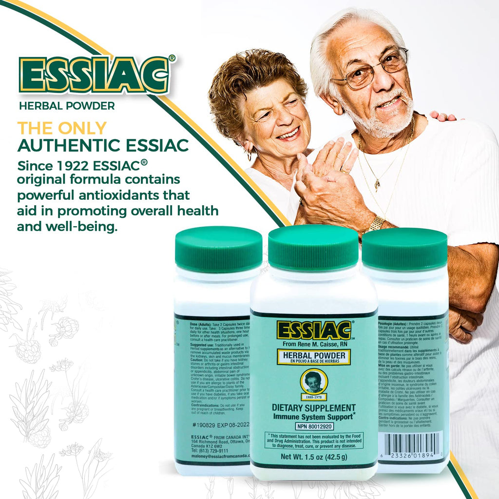 Essiac PowderESSIAC Original Herbal Tea Powder – 1.5 oz Bottle | Powerful Antioxidant Blend to Help Promote Overall Health & Well-Being | Original Formula from 1922 (1) - TrustMedUSA