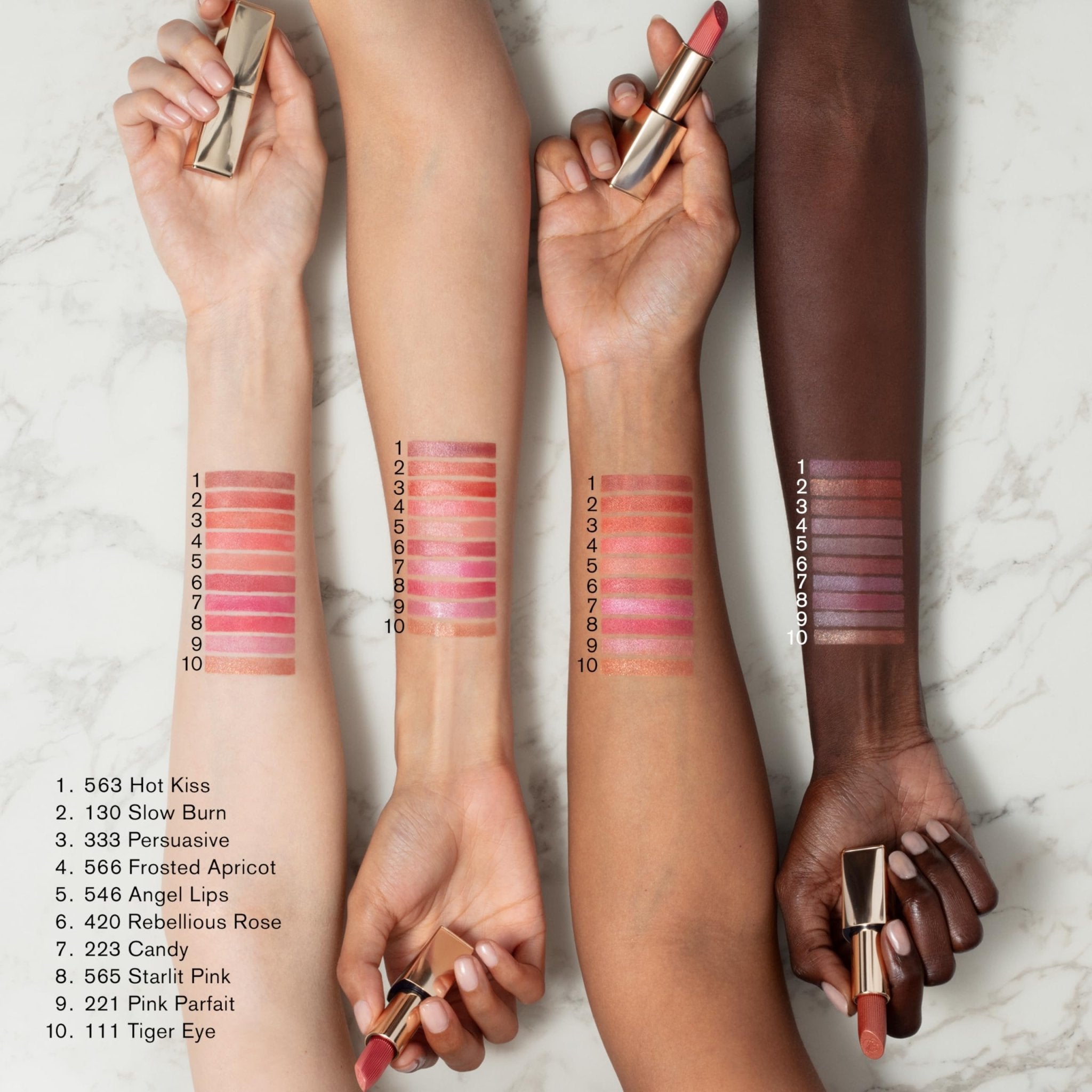 Estée Lauder Pure Color Long-Lasting Hi-Lustre Lipstick for Women | Shimmer Finish, 0.12 Ounce, 563 Hot Kiss - TrustMedUSA