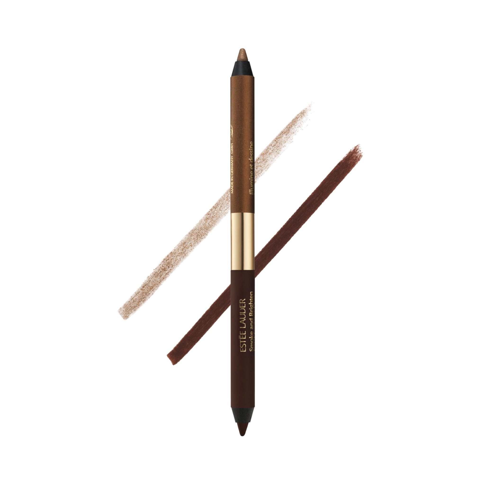 Estée Lauder Smoke and Brighten Long-Lasting Waterproof Kajal Eyeliner Pencil Duo, 0.03 Ounce, Dark Chocoloate/Rich Bronze - TrustMedUSA