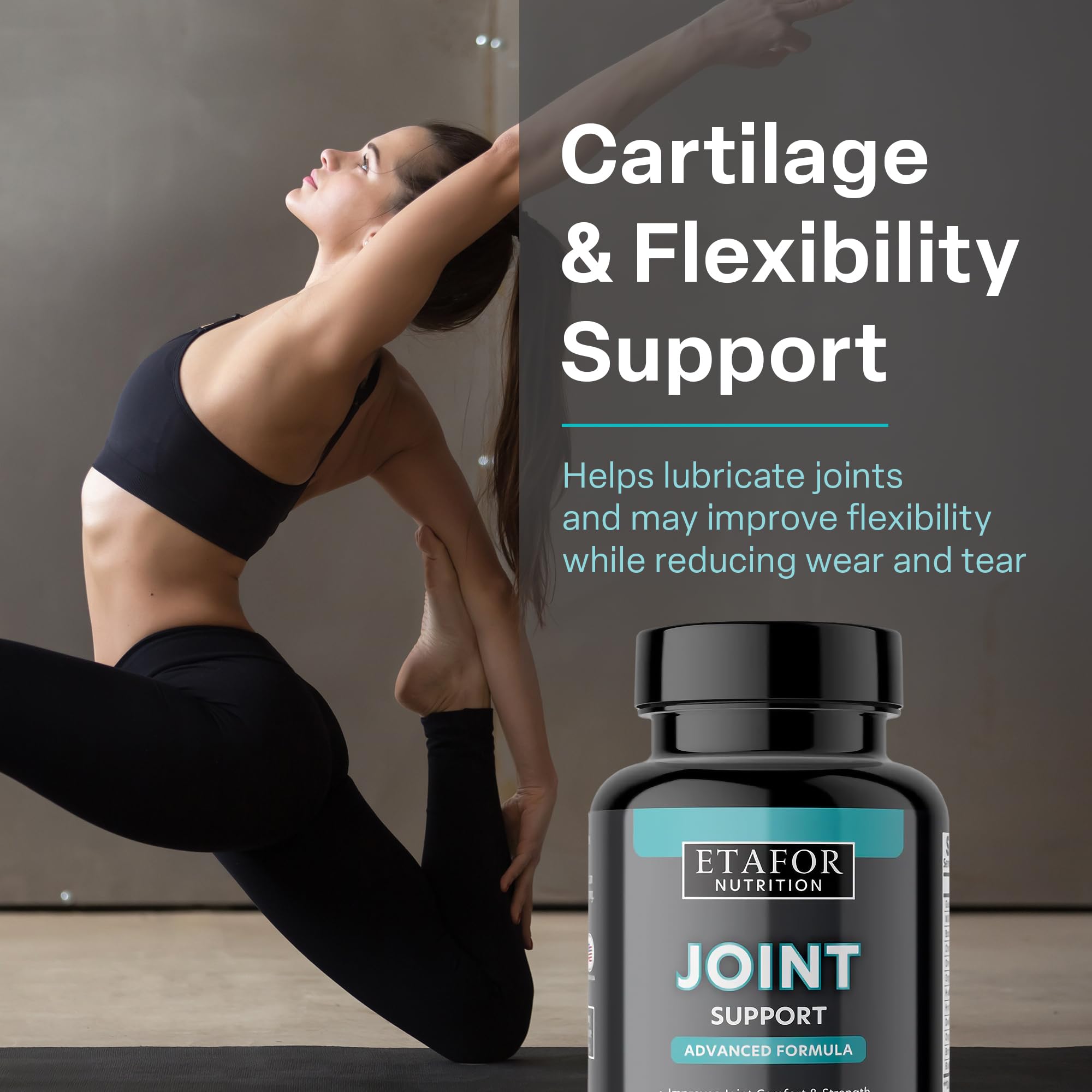 ETAFOR Joint Support Supplement - Joint Health Supplement with Glucosamine, Boswellia Serrata, Turmeric and Black Pepper Extract - TrustMedUSA