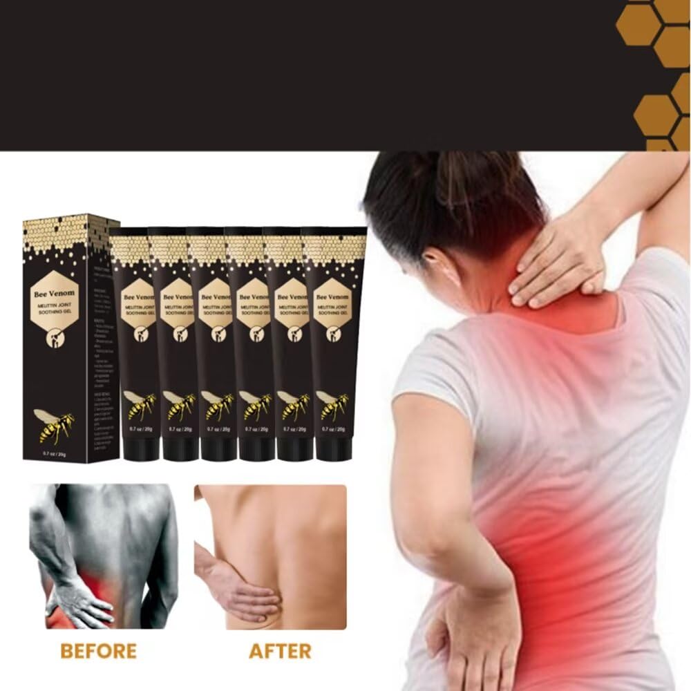 ETKOVNJ 6 Packs Bee Venom Cream, Bee Venom Bone Gel Joint Gel for Neck, Waist, Back of Hands, Feet and Legs - TrustMedUSA
