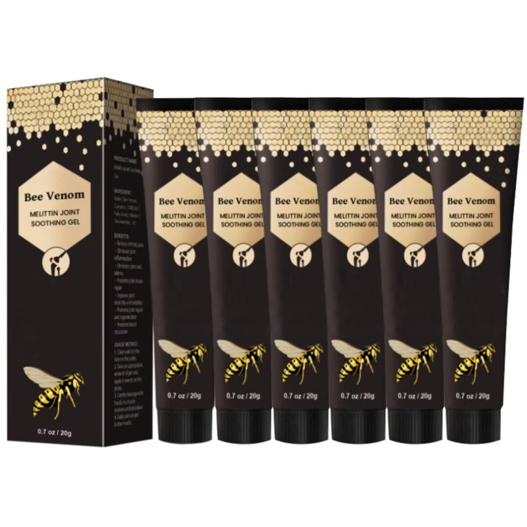 ETKOVNJ 6 Packs Bee Venom Cream, Bee Venom Bone Gel Joint Gel for Neck, Waist, Back of Hands, Feet and Legs - TrustMedUSA