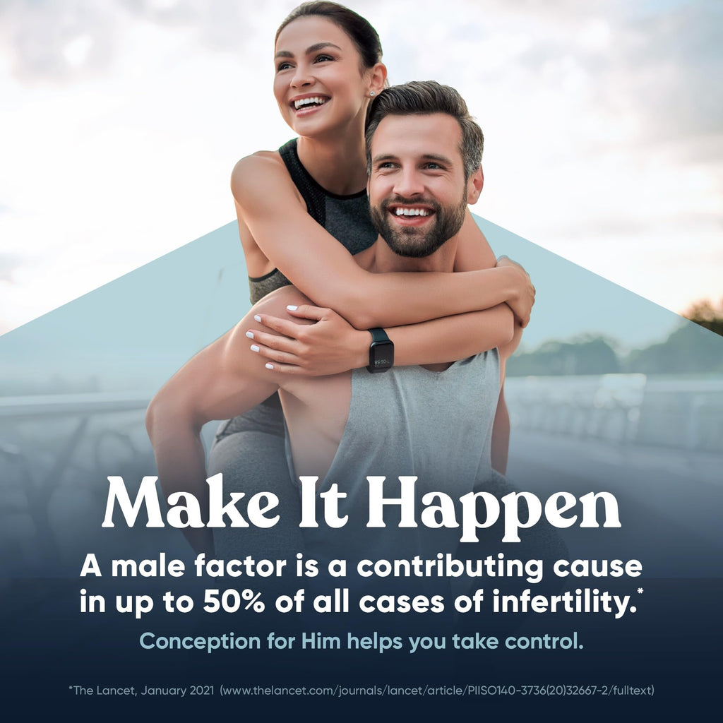 Eu Natural Conception for Him - Male Fertility Supplements with Ashwagandha, Folate & Zinc - Sperm Count, Motility & Strength Support - TrustMedUSA