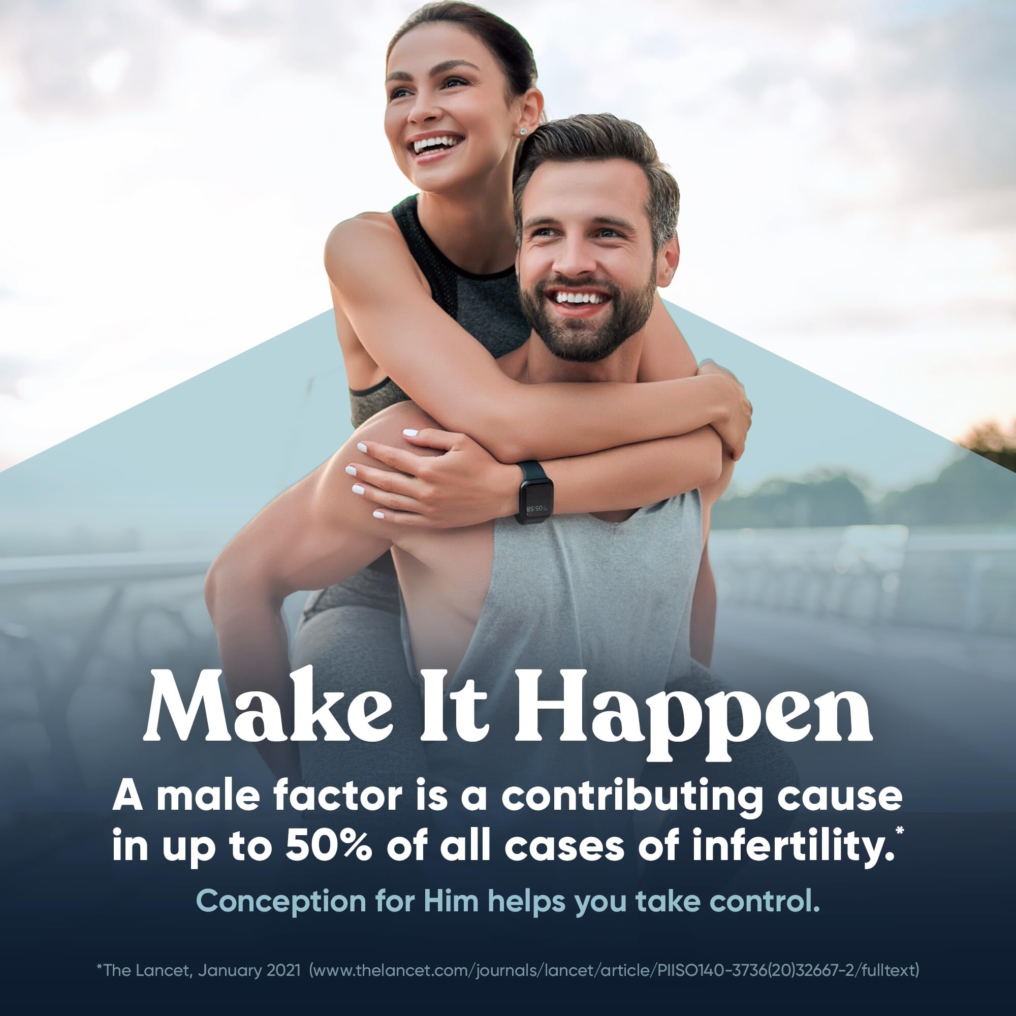 Eu Natural Conception for Him - Male Fertility Supplements with Ashwagandha, Folate & Zinc - Sperm Count, Motility & Strength Support - TrustMedUSA