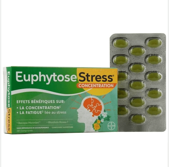 Euphytose Stress Concentration 30 Tabs - TrustMedUSA