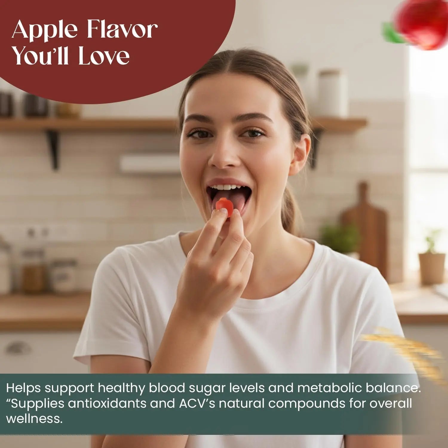 Everé ACV Glow Gummies – Apple Cider Vinegar with B12, B6, Iodine, Folate, Beetroot & Pomegranate – Daily Wellness Support for Energy & Balance - TrustMedUSA