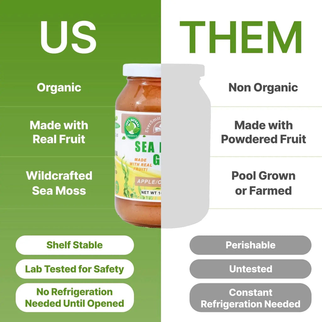 EverSmith Organics - Wildcrafted Irish Sea Moss Gel | Made in USA | Rich in Vitamins - TrustMedUSA
