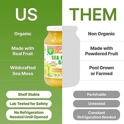 EverSmith Organics - Wildcrafted Irish Sea Moss Gel | Made in USA | Rich in Vitamins - TrustMedUSA