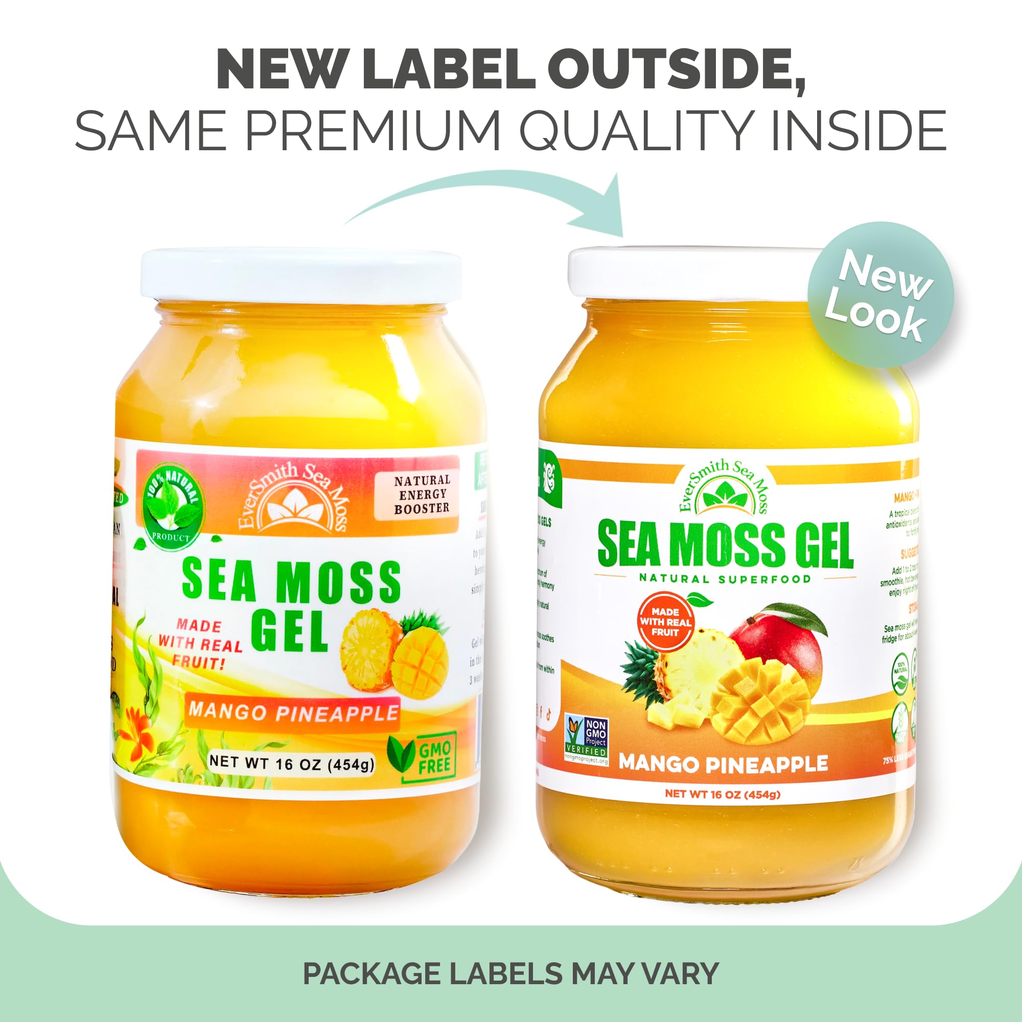 EverSmith Organics - Wildcrafted Irish Sea Moss Gel | Made in USA | Rich in Vitamins & Minerals | Sea Moss Gel Raw - TrustMedUSA