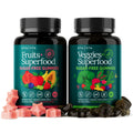 Everyday Debloat & Detox Sugar-Free Fruits and Veggies Gummies - Energy Support with Superfood Fruit and VegetableSupplement (120 Chews) Cruelty-Free, Vegan, Gluten-Free, Fruit and Vegetable Vitamin - TrustMedUSA
