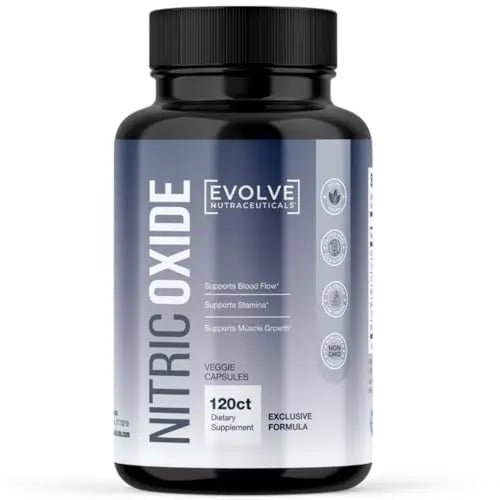 Evolve Nutraceuticals Nitric Oxide Booster 5X Strength, 120ct, Stamina & Endurance - TrustMedUSA