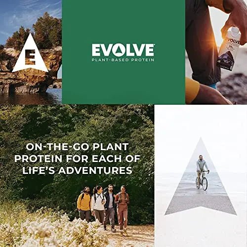 Evolve Plant Based Protein Shake, Café Mocha, 20g Vegan Protein, Dairy Free, No Artificial - TrustMedUSA