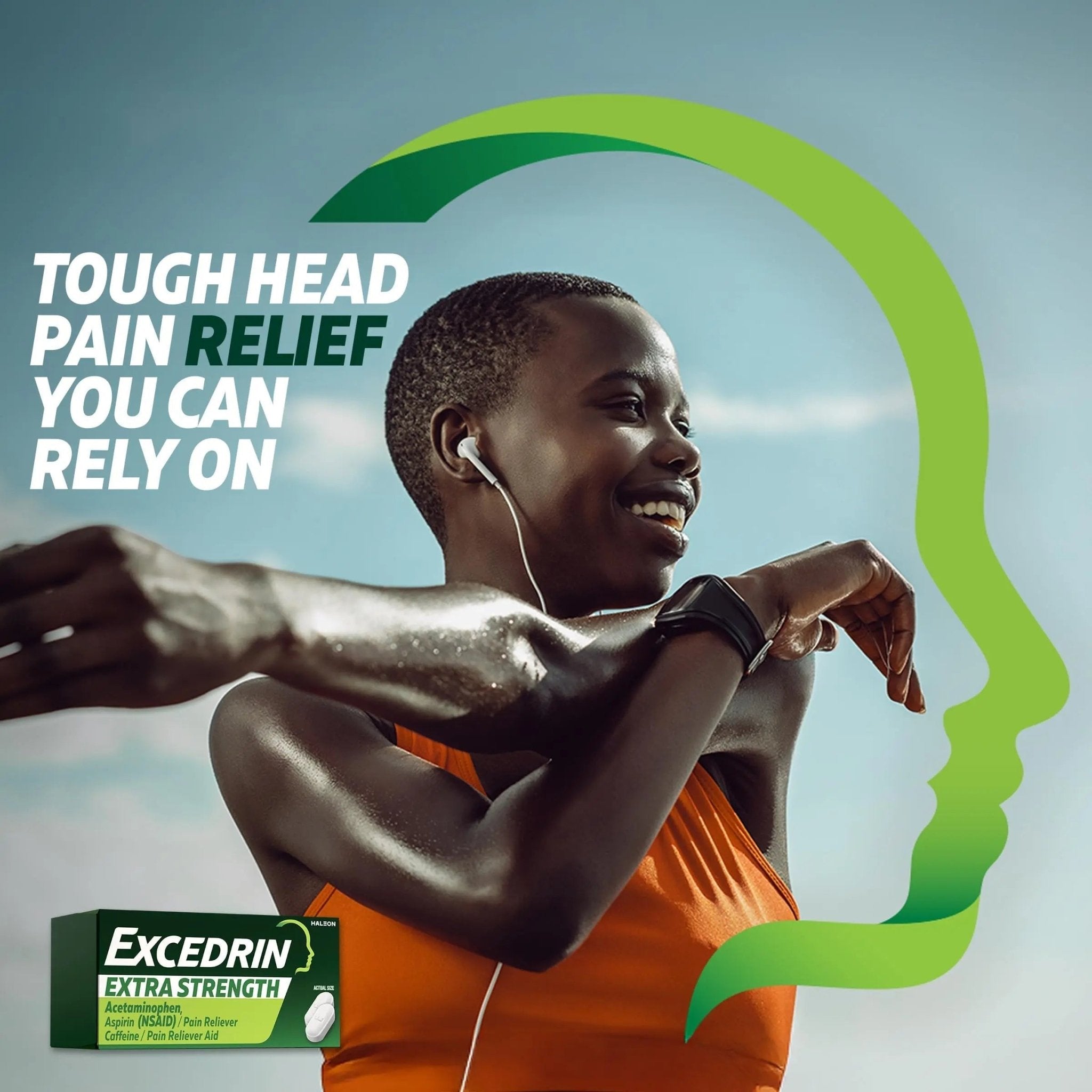 Excedrin Extra Strength Caplets for Headache Pain Relief, Acetaminophen 250mg, Aspirin 250mg, Caffeine 65mg, Pain Reliever, 24 count - TrustMedUSA