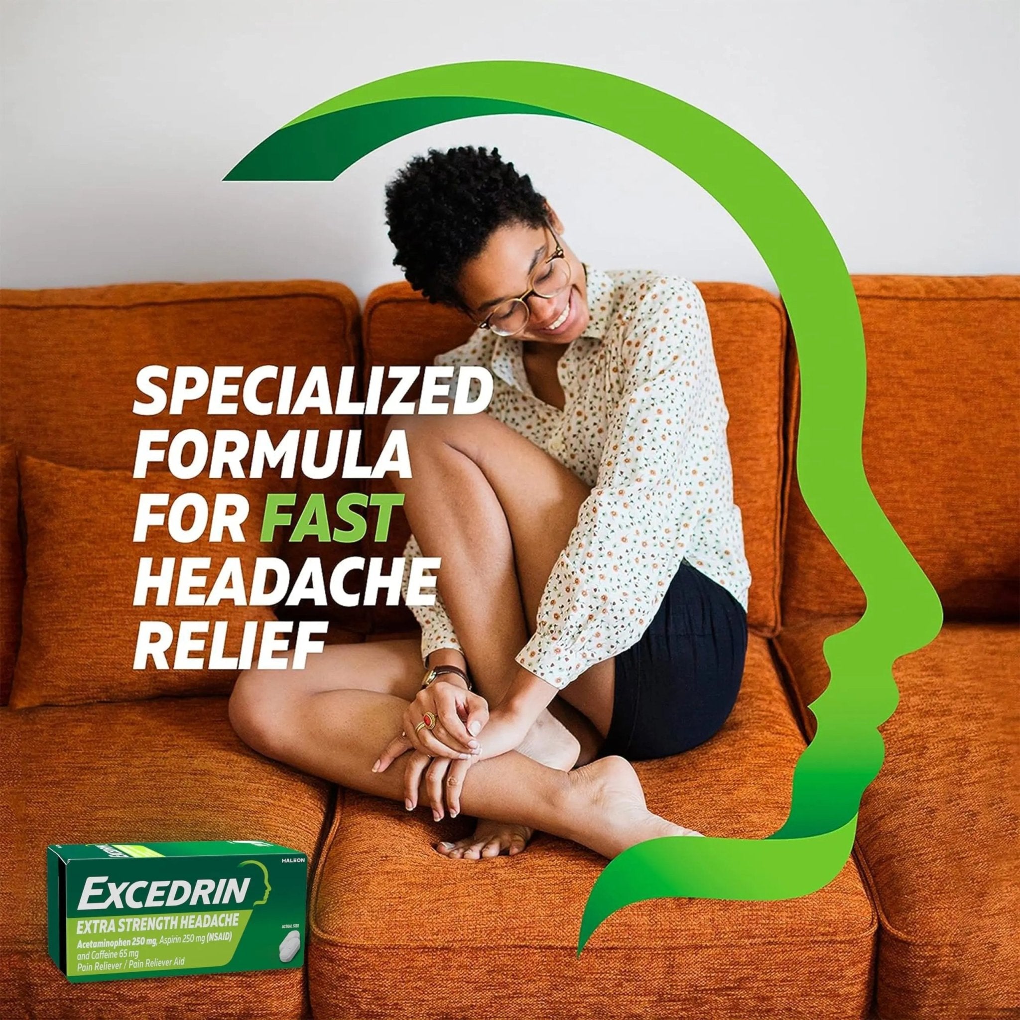 Excedrin Extra Strength Pain Relief Caplets – Headache Relief – 100 Count - TrustMedUSA