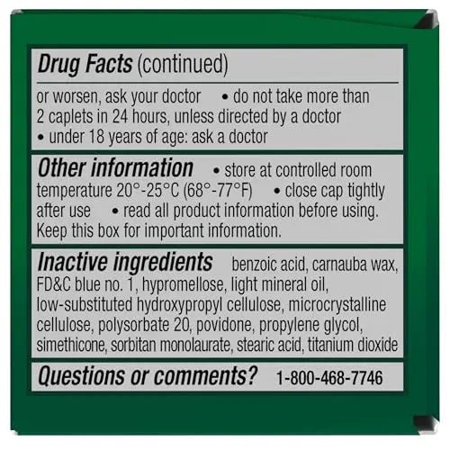 Excedrin Migraine Relief Caplets for Migraine Symptoms, Acetaminophen 250mg, Aspirin 250mg, Caffeine 65mg, Pain Reliever, 24 Count - TrustMedUSA