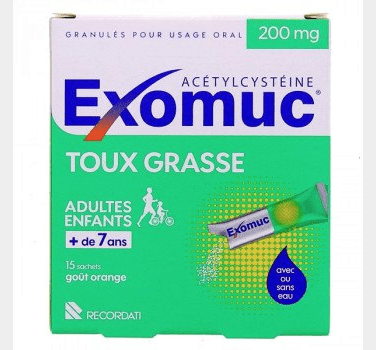 Exomuc 200mg Acetyl-Cysteine 15 Sticks - TrustMedUSA