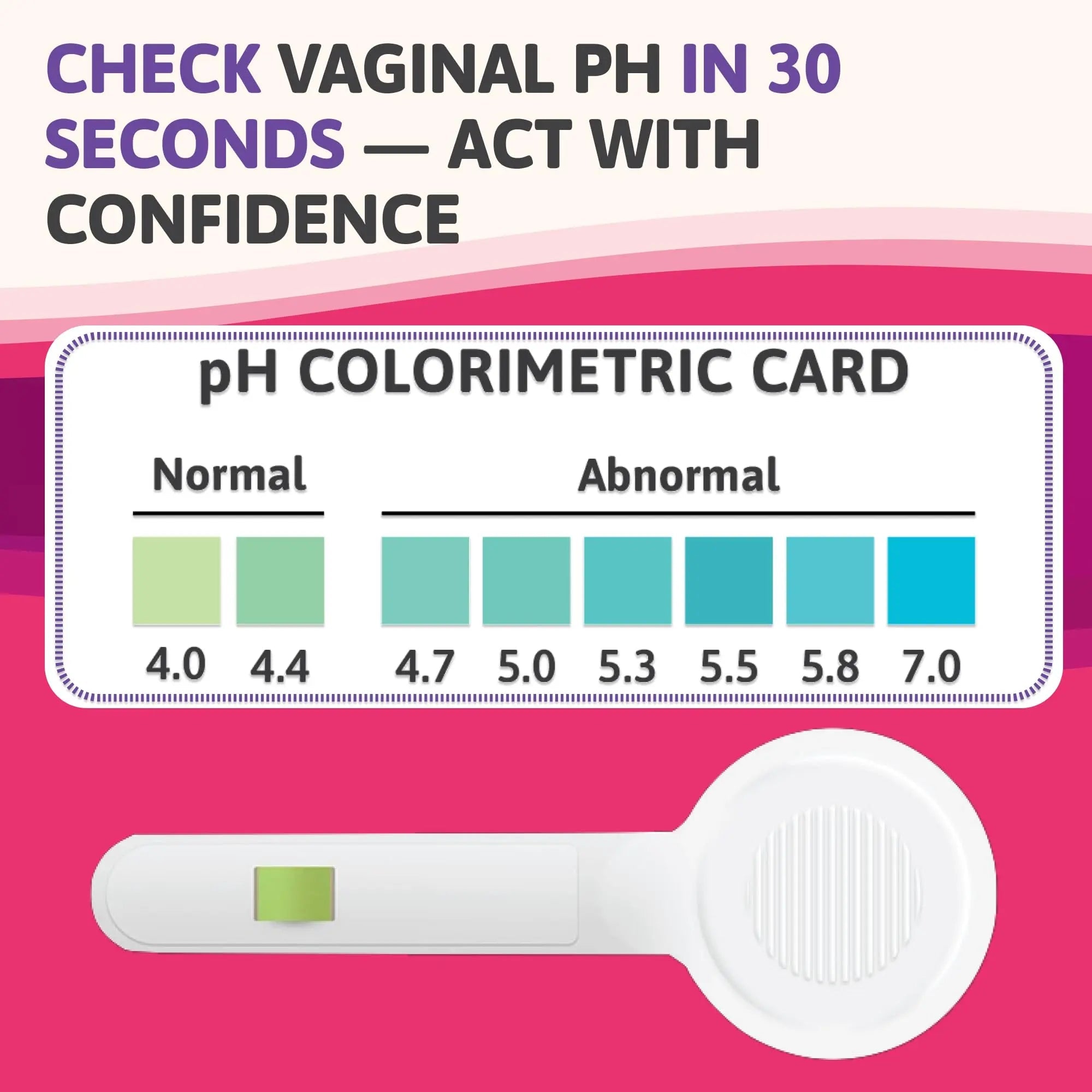 Exploro Vaginal pH Balance Test, PH Balance for Women, Vaginal Health pH Test Device, Vaginal Infection Test Kit Alternative to pH Test Strips & PhD Boric Acid, (Pack of 15) Devices - TrustMedUSA