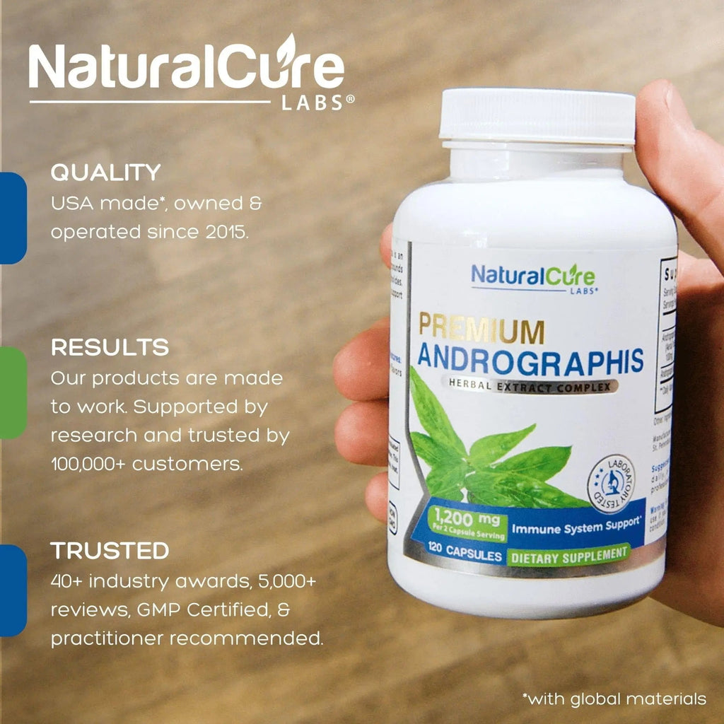 Extra Strength Stack: Monolaurin 800mg + Clean L-Lysine 600mg + Andrographis, Advanced Immune Support Routine Bundle - TrustMedUSA
