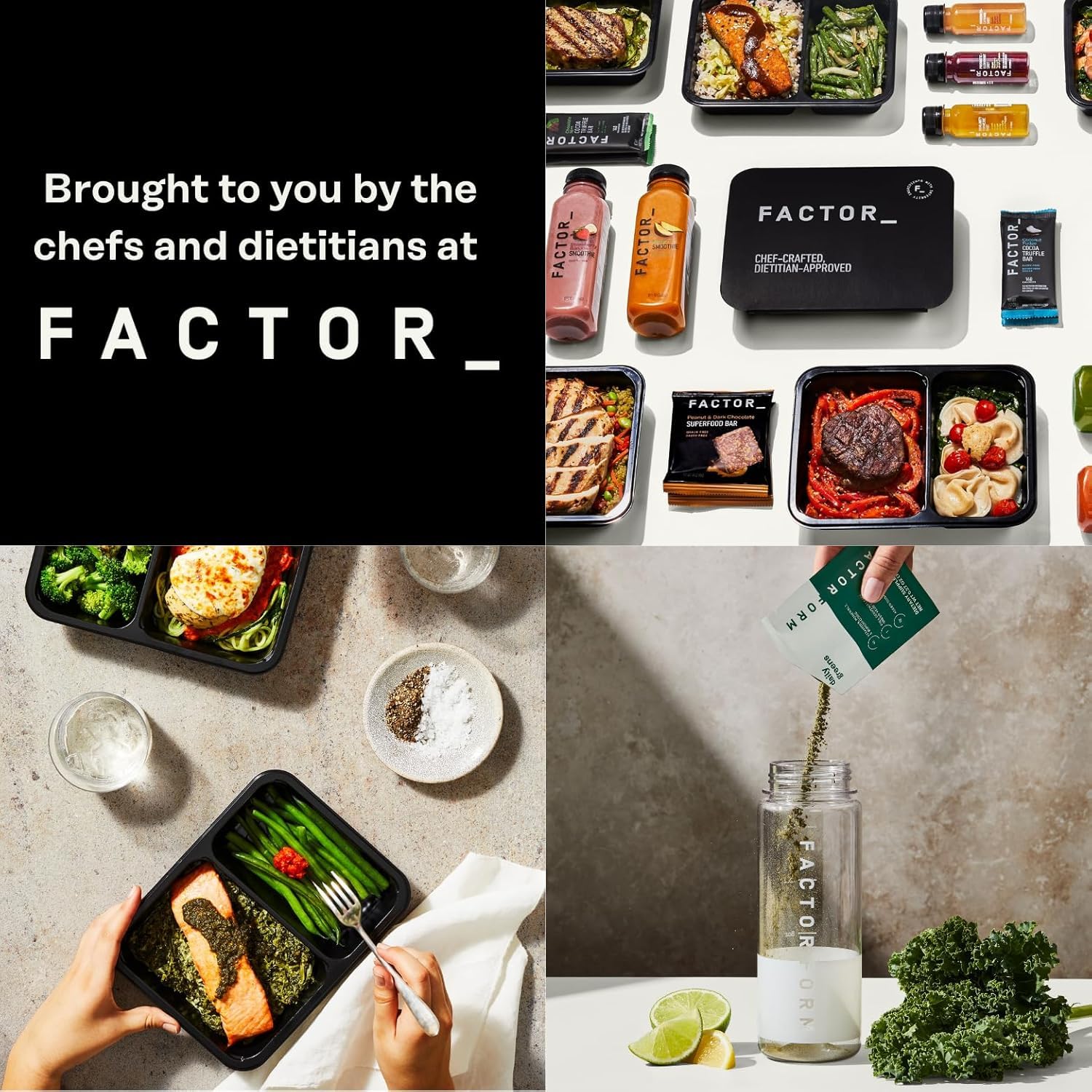 FACTOR FORM Daily Greens Superfood Powder | 5 Functional Blends for Gut Health, Energy & Immunity | Prebiotics, Probiotics, Adaptogens, B Vitamins (7 Servings, Individual Packets) - TrustMedUSA