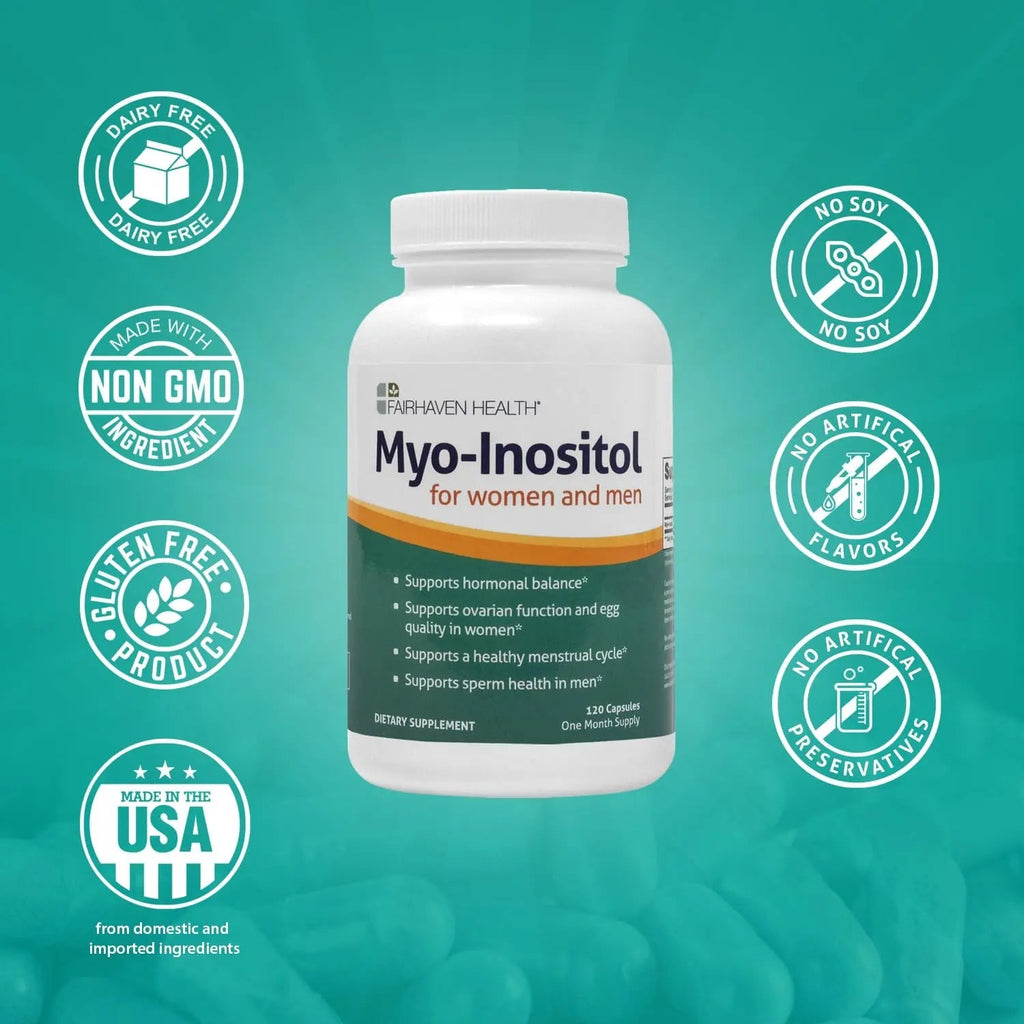 Fairhaven Health Myo-Inositol Supplement 2000mg | Male and Female Fertility Supplement - TrustMedUSA