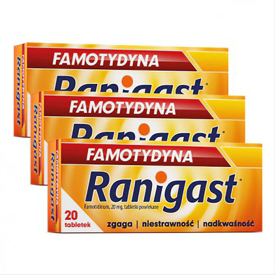 Famotidine Ranigast, 3 x 20 tablets - TrustMedUSA