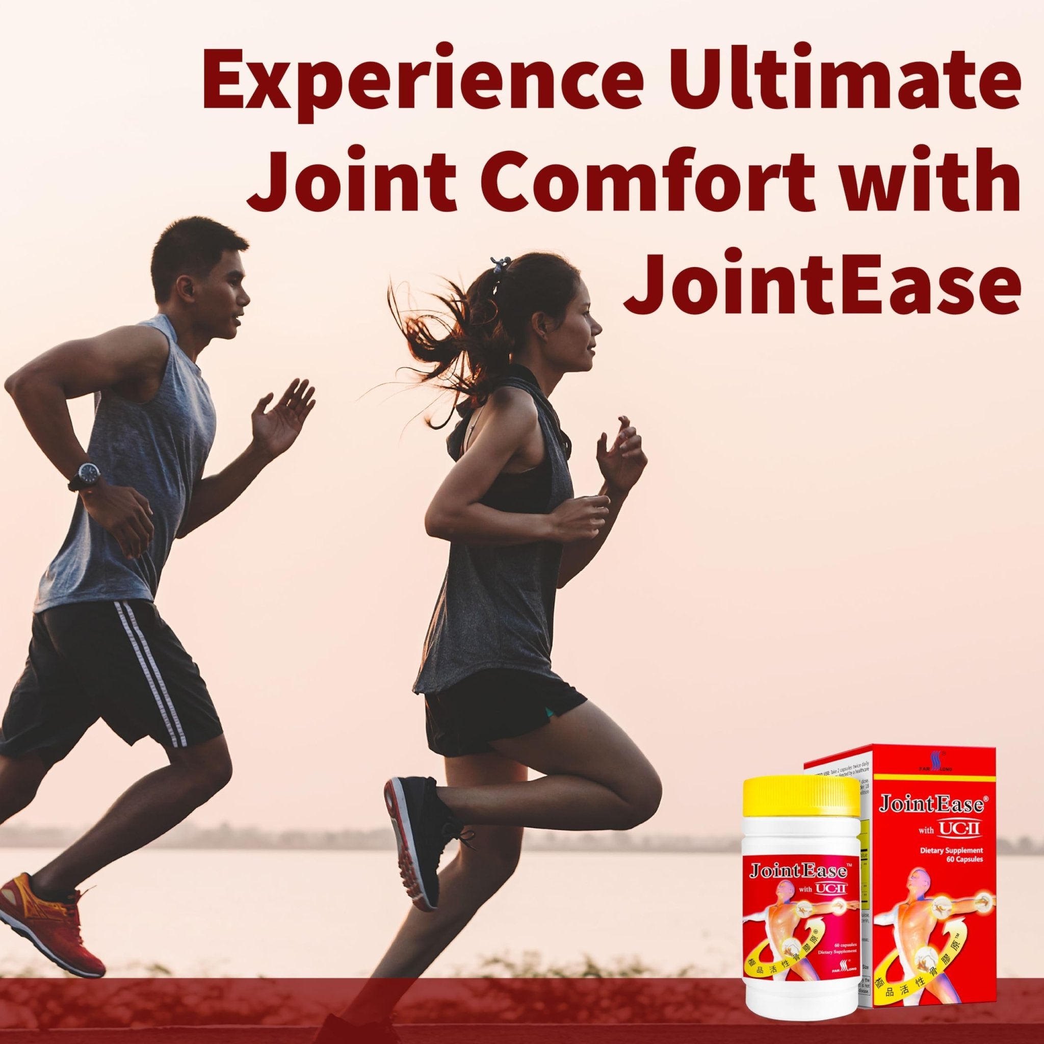 FARLONG JointEase with UC-II, Undenatured Type II Collagen, Glucosamine Hydrochloride, Chondroitin Sulfate, Joint Dietary Supplement | 60 Capsules - TrustMedUSA