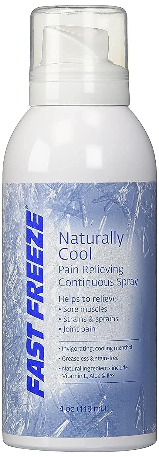 Fast Freeze All-Natural Cooling Pain Relief Therapy: Continuous Spray, 4 fl oz - TrustMedUSA