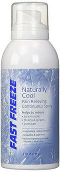 Fast Freeze All-Natural Cooling Pain Relief Therapy: Continuous Spray, 4 fl oz - TrustMedUSA
