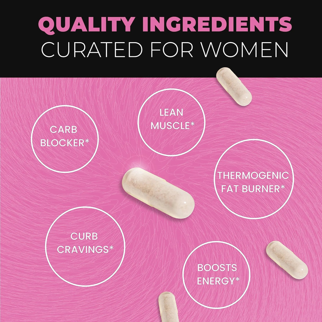 Fat Burner Pills for Women - Thermogenic Supplement, Metabolism Booster, and Appetite - TrustMedUSA