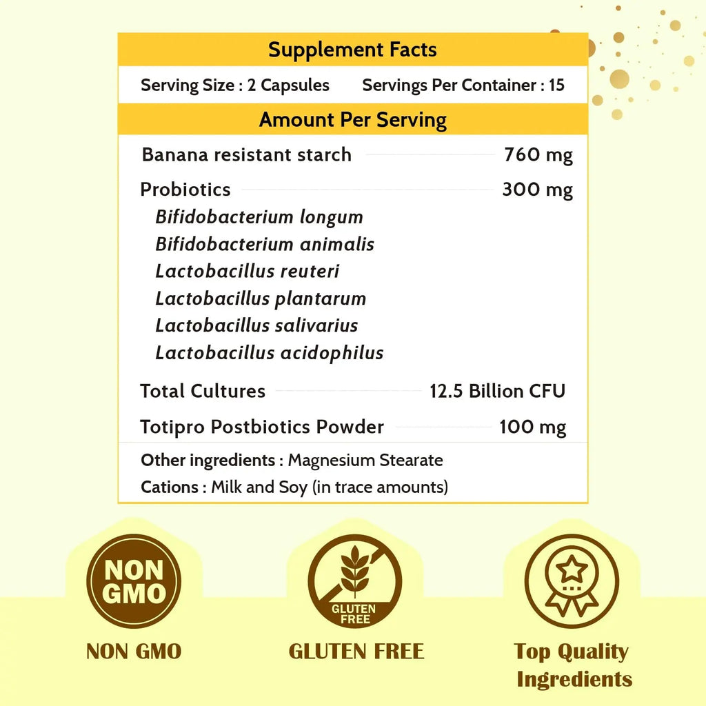 Fecula Biotech Superfood Resistant Starch,Prebiotics Supplement,Bifidobacterium longum - TrustMedUSA