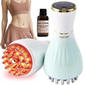 FEEJOY Lymphatic Drainage Massager & Massage Tool with Cellulite Oil, Body Sculpting Machine & Fascia Blaster for Cellulite with Microcurrent, Light, Heat & Vibration, for Legs, Arms & Belly - Maple Wellness Supplements
