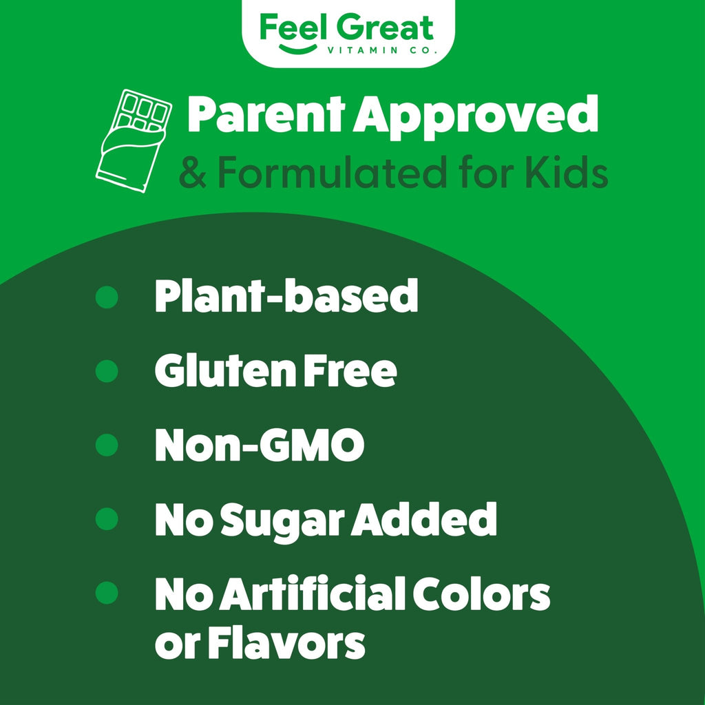 Feel Great USDA Organic Super Greens Powder for Kids - Cocao Chocolate | Fruit & Veggie Supplement | Superfood Powder with Probiotics & Digestive Enzymes for Digestive Health | 60 Days Supply - TrustMedUSA