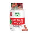 FeelGood Superfoods 1000mg Immune Support Capsules Made with 25 Organic Fruits and Vegetables, Strong Immunity Boosters with Vitamins A, C, D3, and Zinc, 60 Count - TrustMedUSA