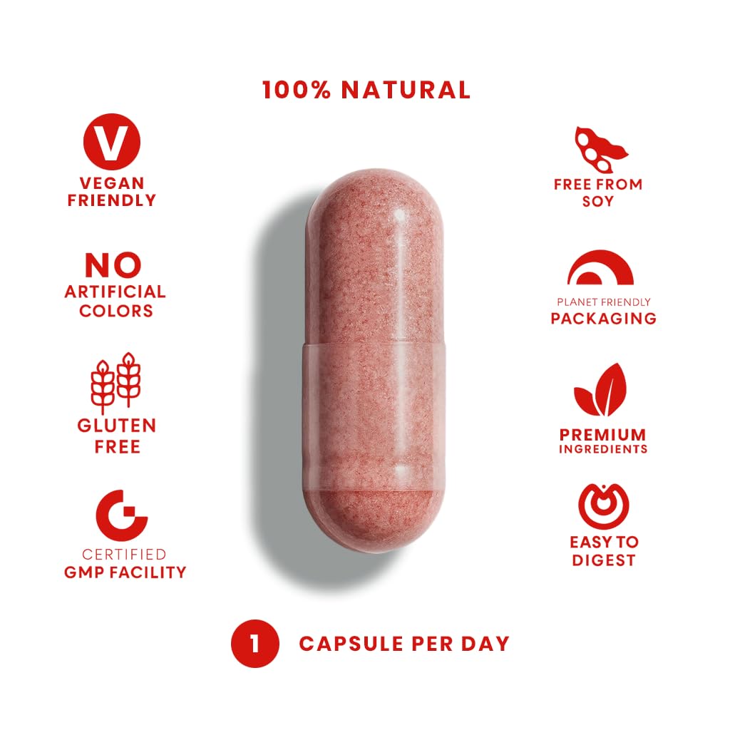 FeelGood Superfoods 1000mg Immune Support Capsules Made with 25 Organic Fruits and Vegetables, Strong Immunity Boosters with Vitamins A, C, D3, and Zinc, 60 Count - TrustMedUSA