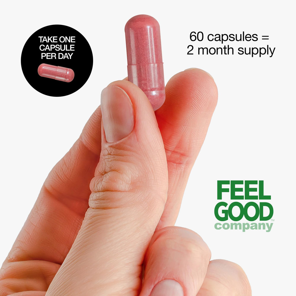 FeelGood Superfoods 1000mg Immune Support Capsules Made with 25 Organic Fruits and Vegetables, Strong Immunity Boosters with Vitamins A, C, D3, and Zinc, 60 Count - TrustMedUSA