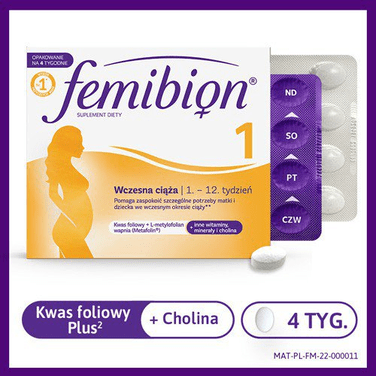 Femibion 1 Early pregnancy 28 tabs - Supplements & Vitamins For Pregnant Women - TrustMedUSA