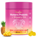 Feminine Probiotics Gummies with Slippery Elm - 60 Pineapple Gummies for Women ph Balance, Vaginal Probiotics Supports Flora, Gut Health & Immune System, Prebiotics & Lactobacillus Blend (Pineapple) - TrustMedUSA
