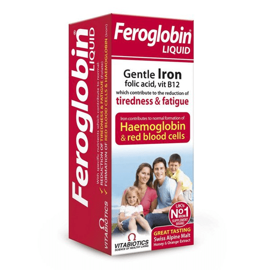 FEROGLOBIN B12, solution, 200 ml - Iron, Folic Acid, Vitamins B6 & B12 - TrustMedUSA
