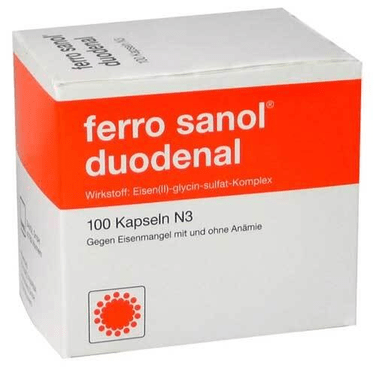 Ferro sanol duodenal 100 mg, 100 pcs - for iron deficiency - TrustMedUSA