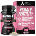 Fertili-t Female (90 Caps) Natural Fertility Support, Hormonal Balance & Prenatal Vitamins for Women, Conception Support, Natural Fertility Supplement with Aguaje & Red Maca (30-Day Supply) (1) - TrustMedUSA