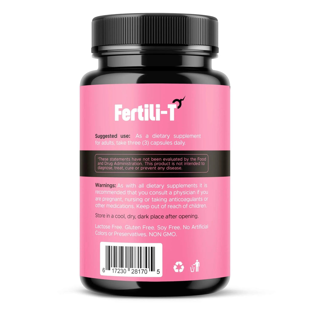 Fertili-t Female (90 Caps) Natural Fertility Support, Hormonal Balance & Prenatal Vitamins for Women, Conception Support, Natural Fertility Supplement with Aguaje & Red Maca (30-Day Supply) (1) - TrustMedUSA