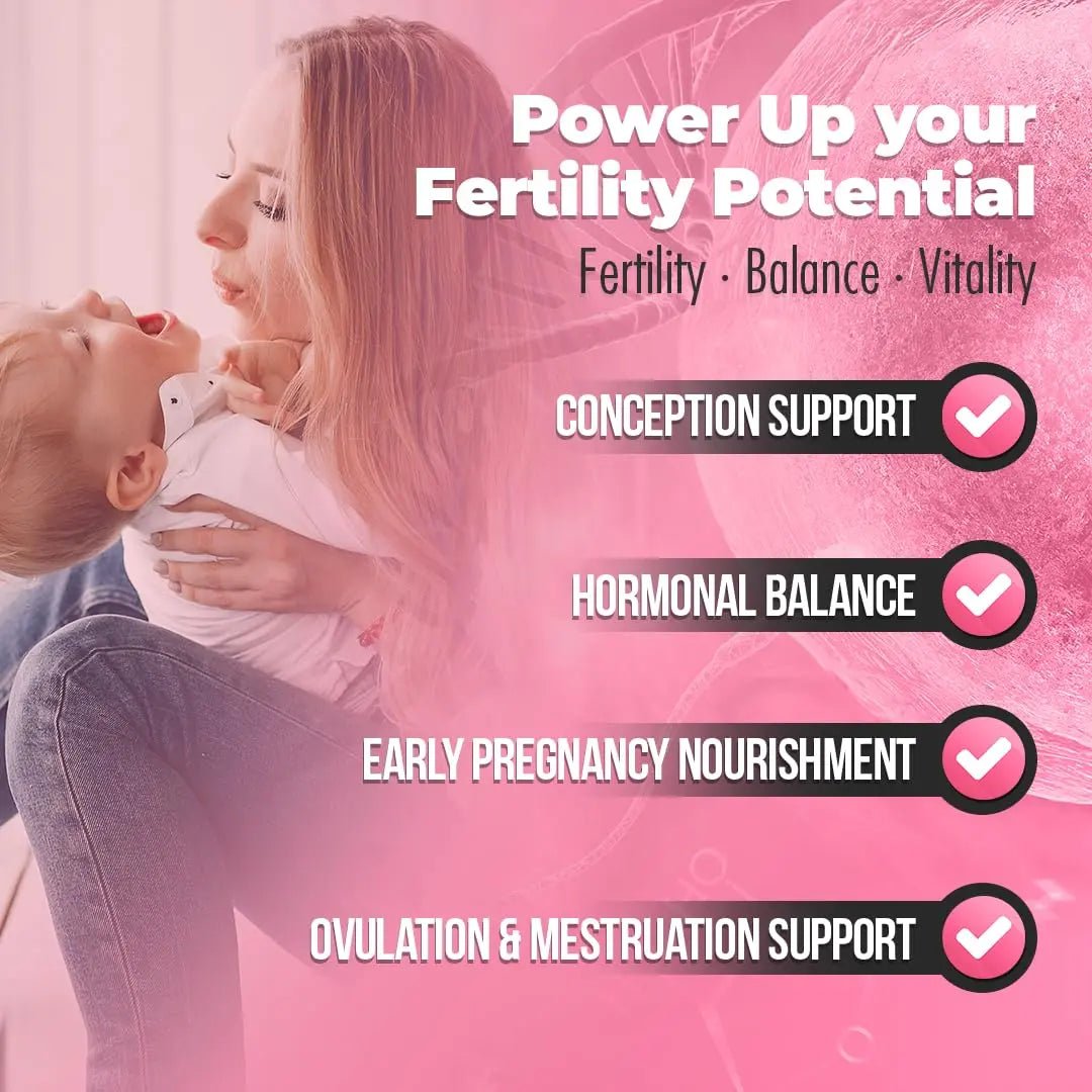 Fertili-t Female (90 Caps) Natural Fertility Support, Hormonal Balance & Prenatal Vitamins for Women, Conception Support, Natural Fertility Supplement with Aguaje & Red Maca (30-Day Supply) (1) - TrustMedUSA