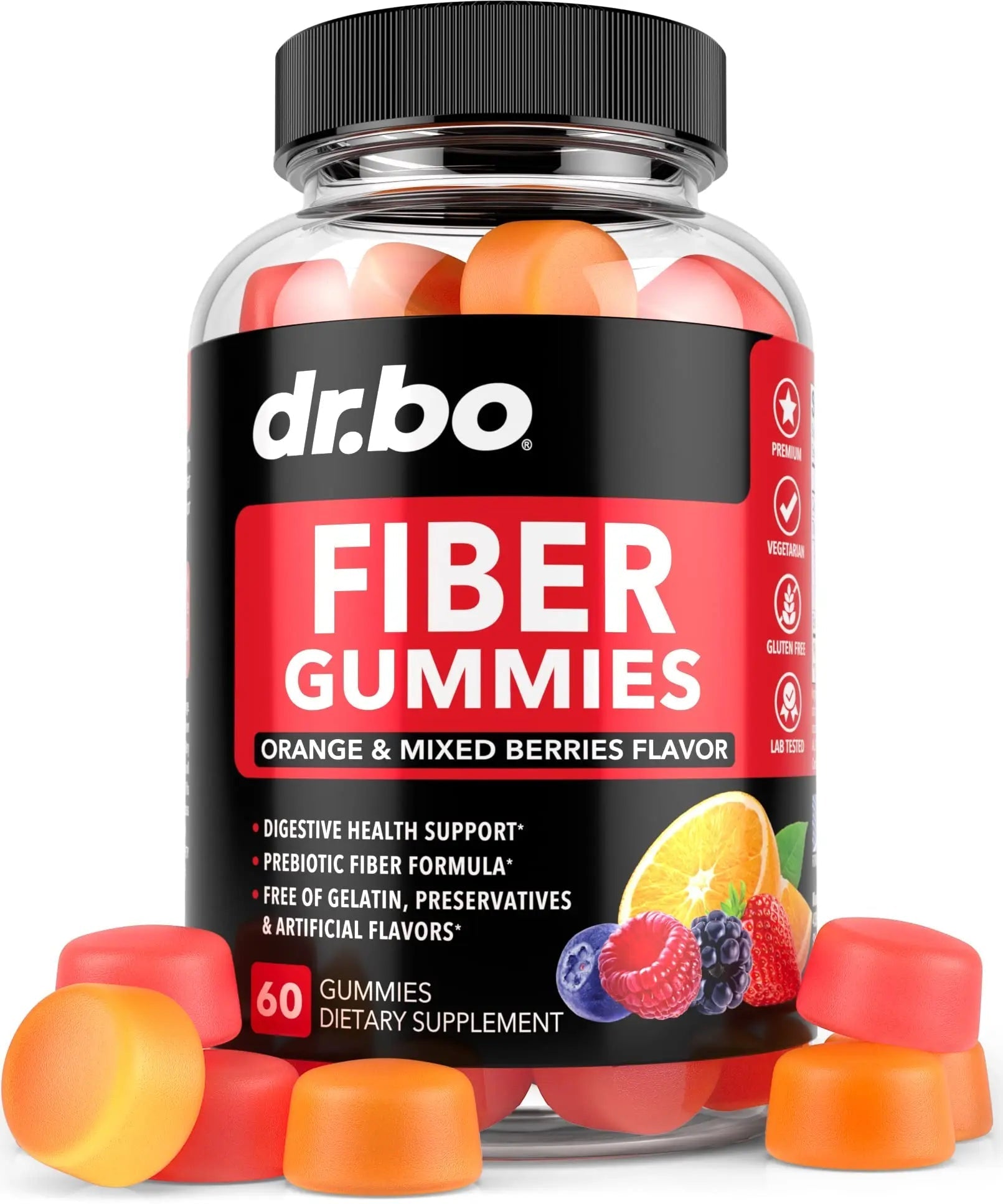 Fiber Gummies for Adults & Kids - Tasty Gummy Prebiotic Fiber Supplement for Max Digest - TrustMedUSA