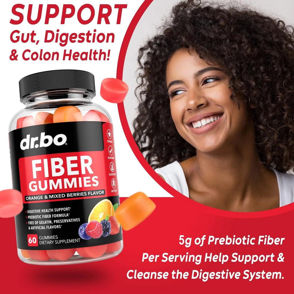 Fiber Gummies for Adults & Kids - Tasty Gummy Prebiotic Fiber Supplement for Max Digest - TrustMedUSA
