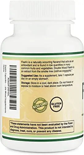 Fisetin Supplement - 100mg of Bioactive Flavnonols, 60 Count (Natural Bioflavonoid - TrustMedUSA