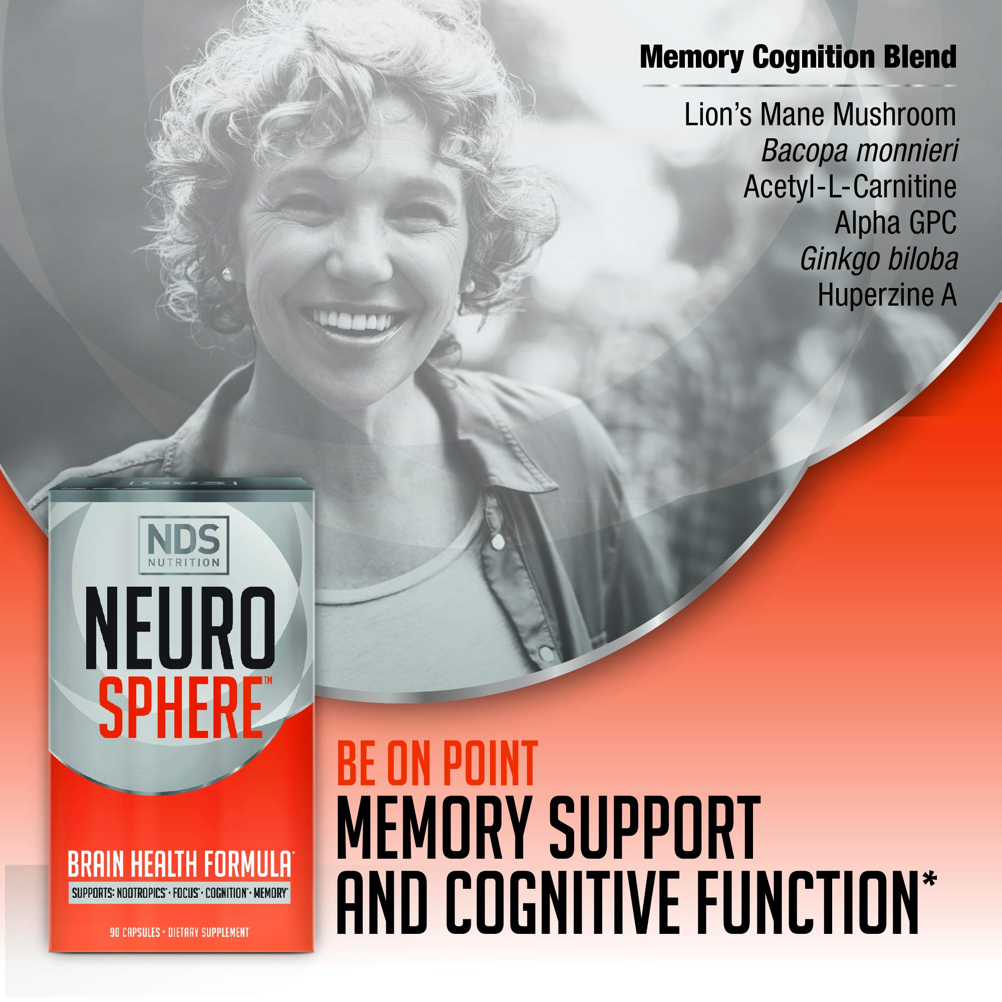 FitLife Brands Nutrition Neuro Sphere - Brain Health Formula - Nootropic, Increase Focus and Energy, Enhance Concentration, Antioxidant and Immunity Support - 90 Capsules - TrustMedUSA