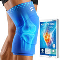 Fitomo Knee Ice Pack Wrap Sleeve Thickened Core for Knee Pain, Targeted Swelling Relief During Recovery, Soft Flexible Gel, No Slip Compression Fit, Reusable Hot Cold Therapy for Post Activity, M - Maple Wellness Supplements