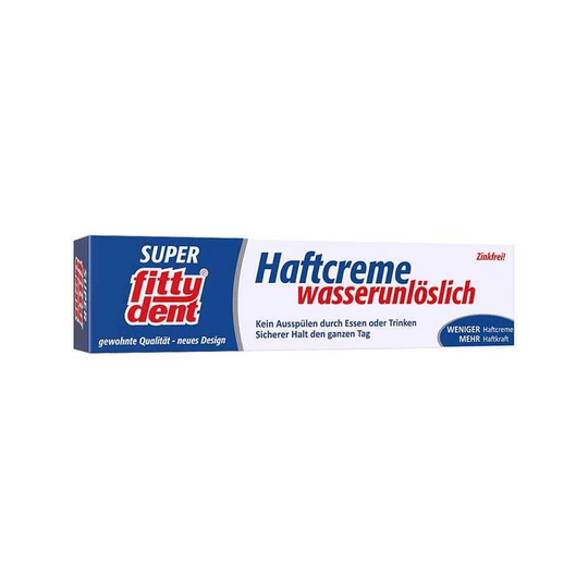 Fittydent SUPER adhesive cream for dentures water-insoluble, 40 g - TrustMedUSA